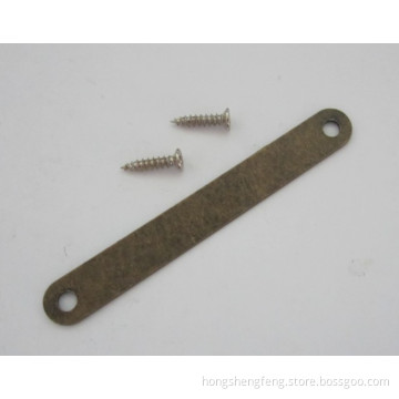 Wooden Box Metal Bar with Screws